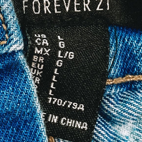 Forever21 Distressed Light Wash High Waisted Shorts - Picture 8 of 8